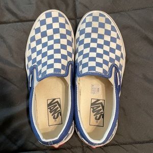 Vans Checkerboard Slip Ons - Women’s 7